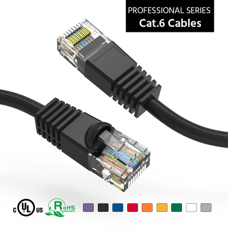 BESTLINK NETWARE CAT6 UTP Ethernet Network Booted Cable- 200ft- Black 100715BK